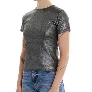 T-SHIRT LAMINATA NERO